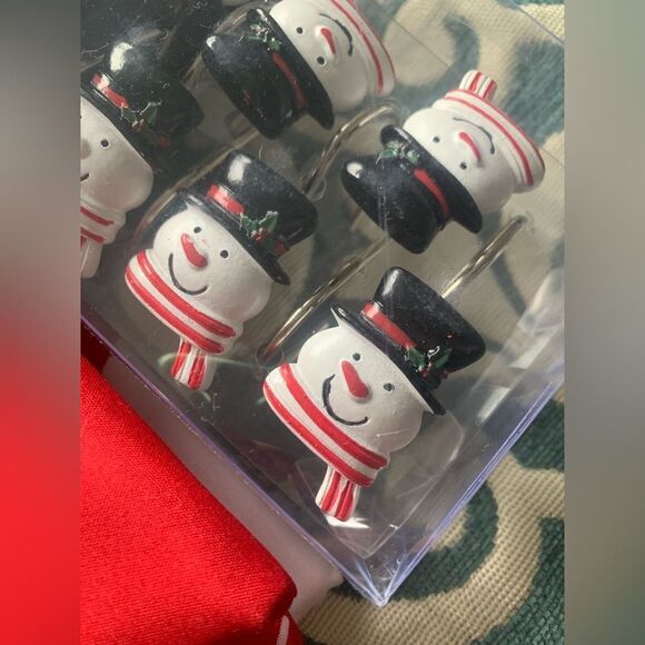 NIP Home For The Holidays Shower Curtain Set - Picture 3 of 4